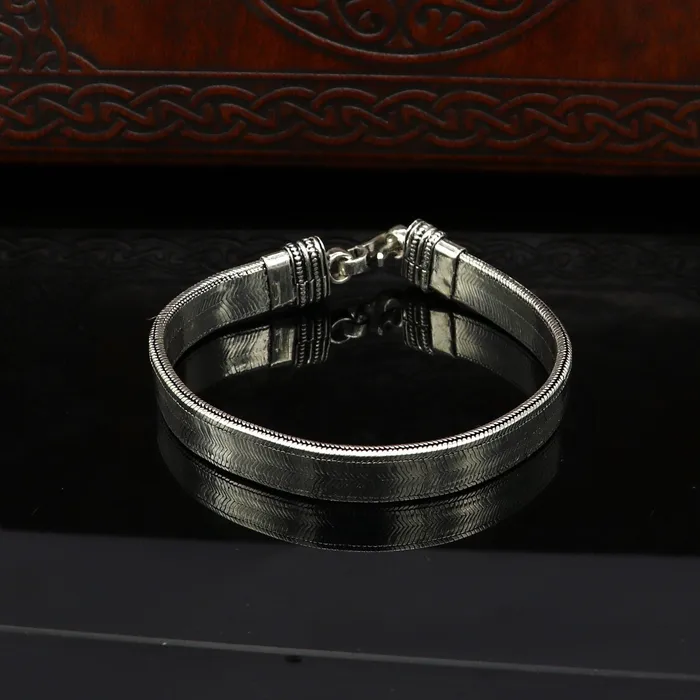 Bracelets TRIBAL ORNAMENTS 8 Vintage style 925 Sterling silver Snake chain customized snake style handmade fabulous oxidized mens bracelet daily use jewelry nsbr214
