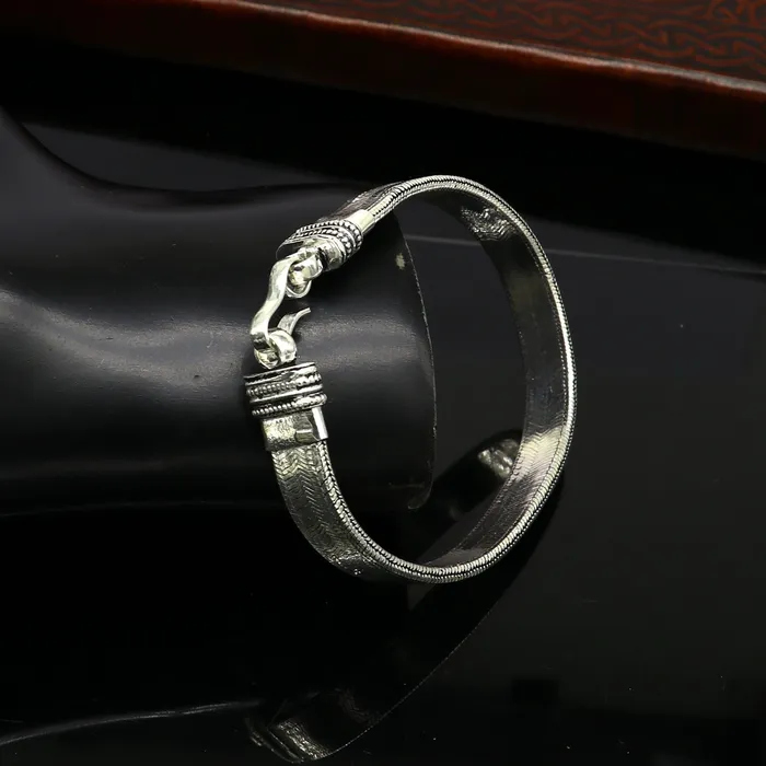 Bracelets TRIBAL ORNAMENTS 8 Vintage style 925 Sterling silver Snake chain customized snake style handmade fabulous oxidized mens bracelet daily use jewelry nsbr214