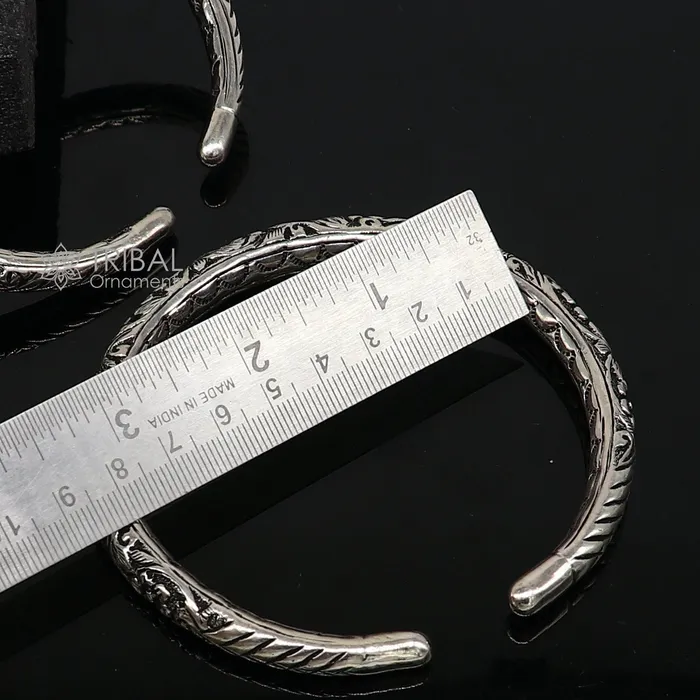 Bracelets TRIBAL ORNAMENTS 925 sterling silver Vintage antique design handmade gorgeous oxidized foot kada ankle bracelet tribal ethnic silver jewelry nsfk99 Bracelets TRIBAL ORNAMENTS 925 sterling silver Vintage antique design handmade gorgeous oxidized foot kada ankle bracelet tribal ethnic silver jewelry nsfk99