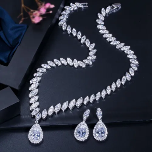 Bridal Jewelry Set Jewelvers Earrings Bridal Jewelry Set Jewelvers Earrings