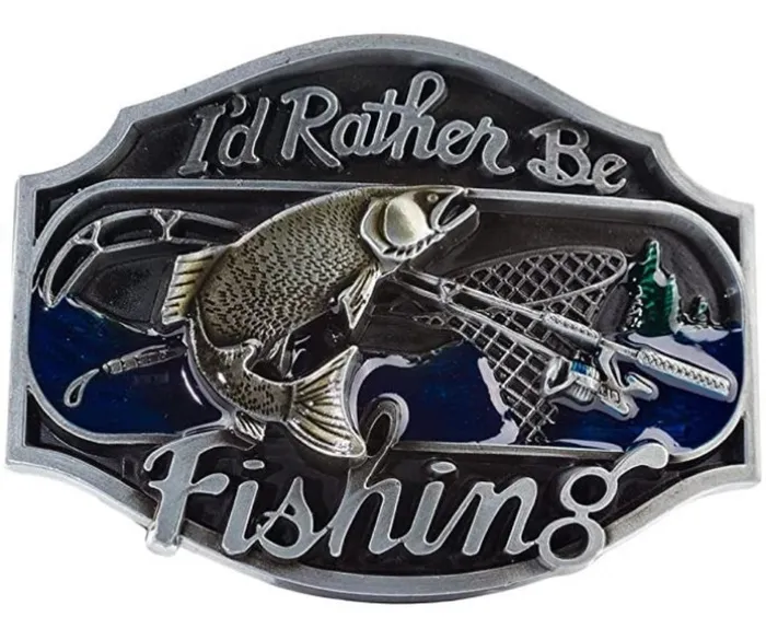 BU03 Fishing Belt Buckle POLLY Earrings