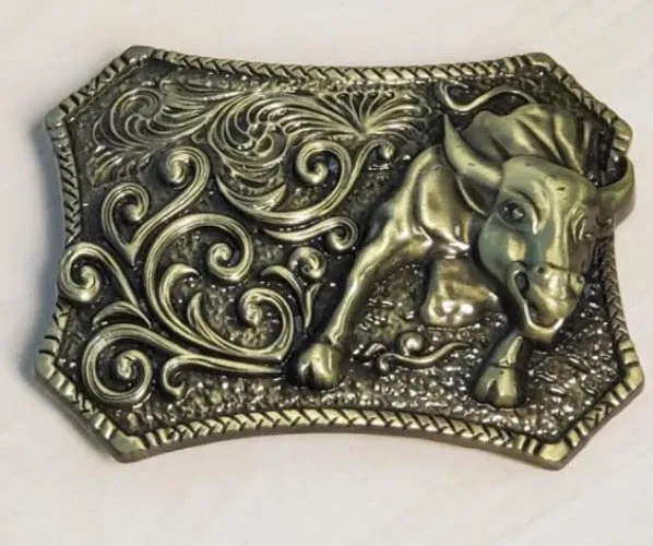 BU222 Gold Bull Belt Buckle POLLY PreStyled Sets
