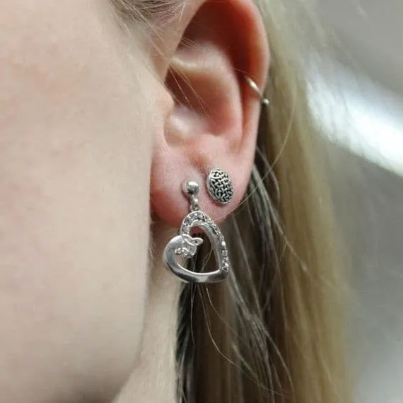 Celtic Trinity Knot Heart Earrings Hamilton Young Earrings