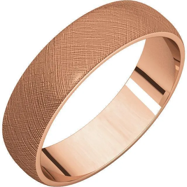 Classic Wedding Band Florentine Finish Fire Brilliance Rings