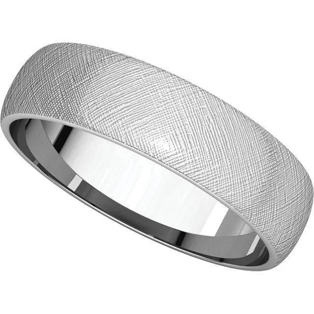 Classic Wedding Band Florentine Finish Fire Brilliance Rings