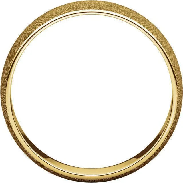 Classic Wedding Band Florentine Finish Fire Brilliance Rings
