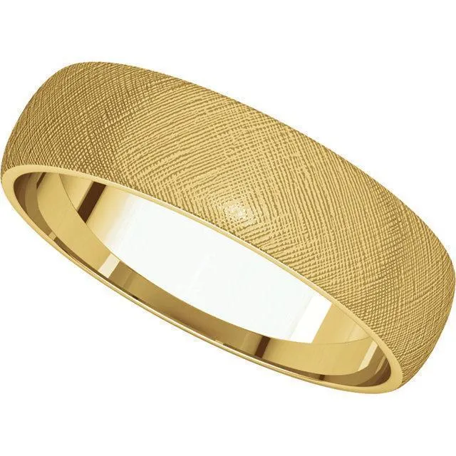 Classic Wedding Band Florentine Finish Fire Brilliance Rings