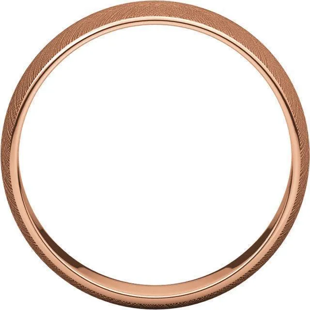 Classic Wedding Band Florentine Finish Fire Brilliance Rings