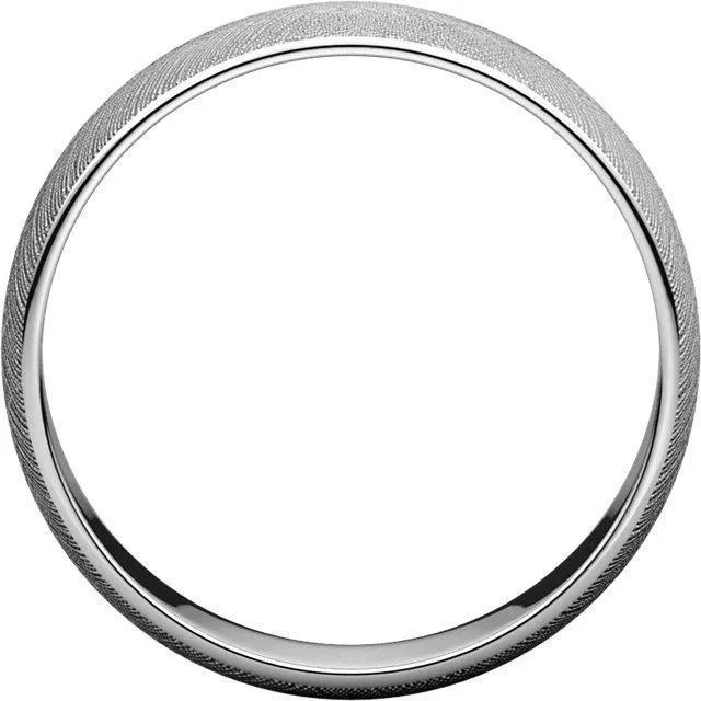 Classic Wedding Band Florentine Finish Fire Brilliance Rings