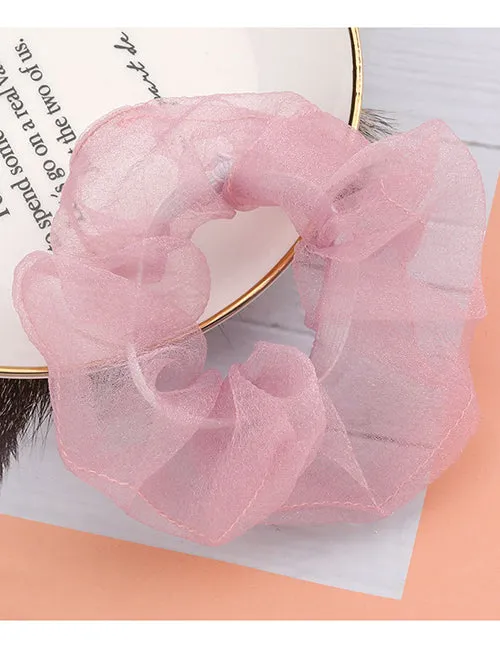 Earrings 02 H769 Lilac Tulle Hair Scrunchie