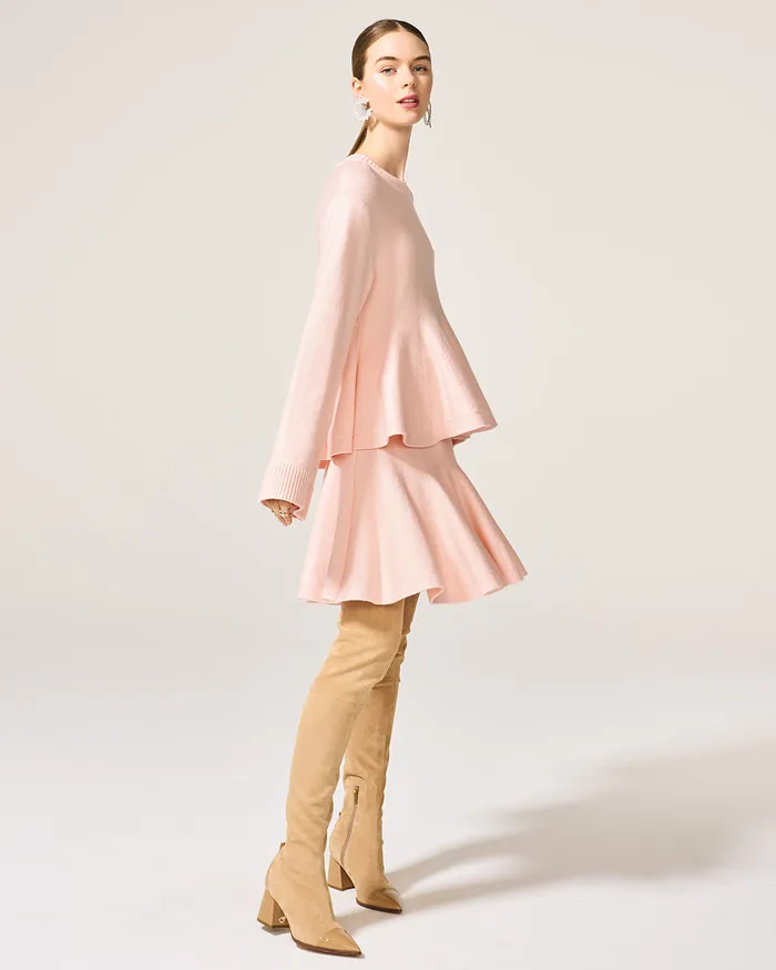Earrings ADEAM Pearl Blush Wendy Knit Skirt