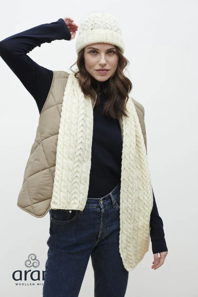 Earrings Aran Woollen Mills Heritage Cable Hat