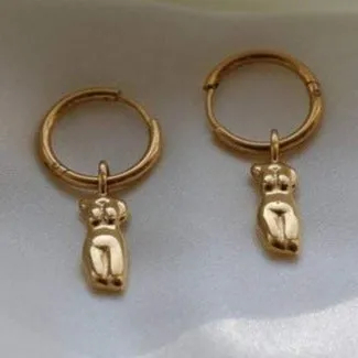 Earrings Jewelvers 18K GoldFilled Female Figure Earrings Earrings Jewelvers 18K GoldFilled Female Figure Earrings