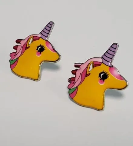 Earrings L100 Yellow Unicorn Earrings polly