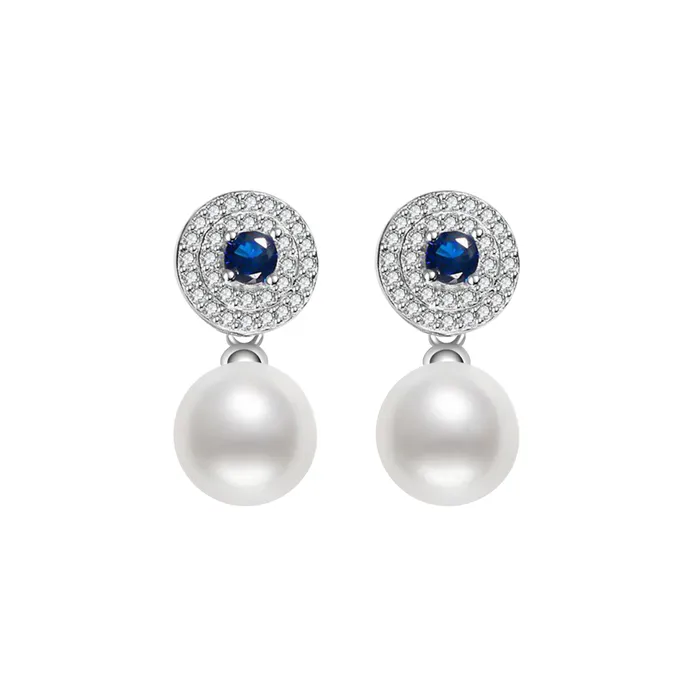 Earrings Ocean Star Freshwater Pearl Earrings WE00046 Pearly Lustre