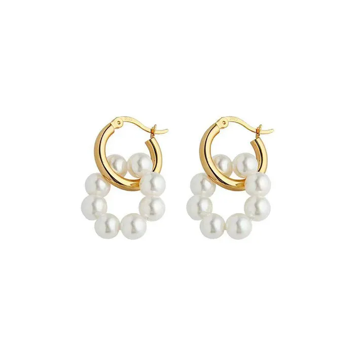 Earrings Pearly Lustre 18K Solid Gold New Yorker Freshwater Pearl Earrings KE00034 Earrings Pearly Lustre 18K Solid Gold New Yorker Freshwater Pearl Earrings KE00034