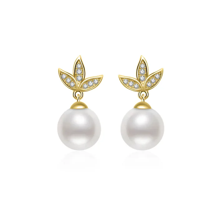 Earrings Pearly Lustre Elegant Freshwater Pearl Earrings WE00385