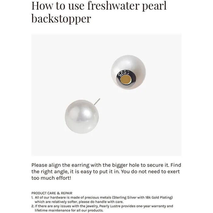 Earrings Pearly Lustre Elegant Freshwater Pearl Set WS00080