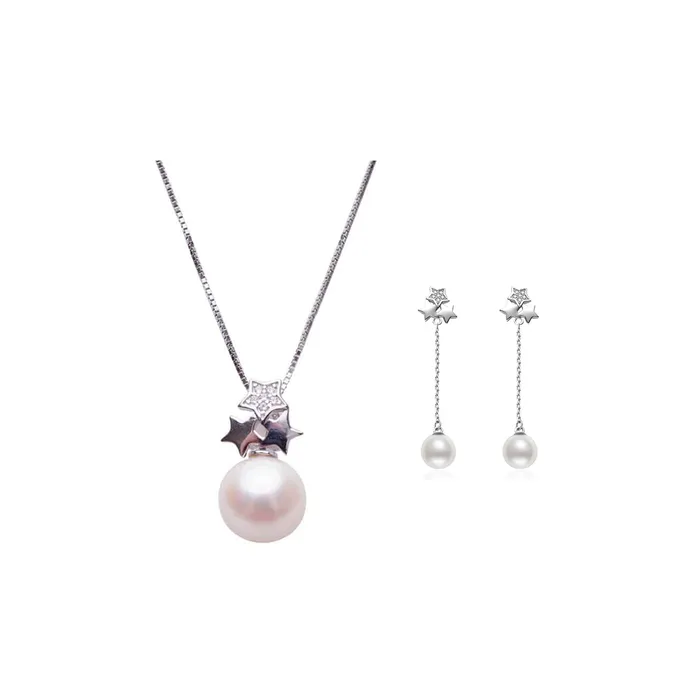 Earrings Pearly Lustre New Yorker Freshwater Pearl Set WS00012 STARRY