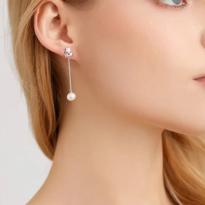 Earrings Pearly Lustre New Yorker Freshwater Pearl Set WS00012 STARRY