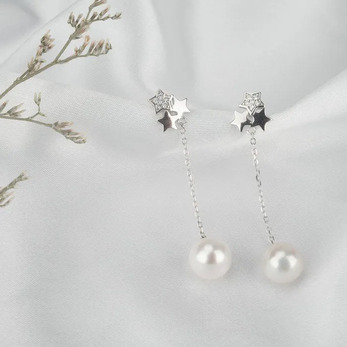 Earrings Pearly Lustre New Yorker Freshwater Pearl Set WS00012 STARRY