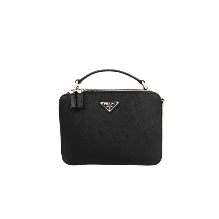 Earrings PreOwned Prada Saffiano Medium Brique Bag Prada