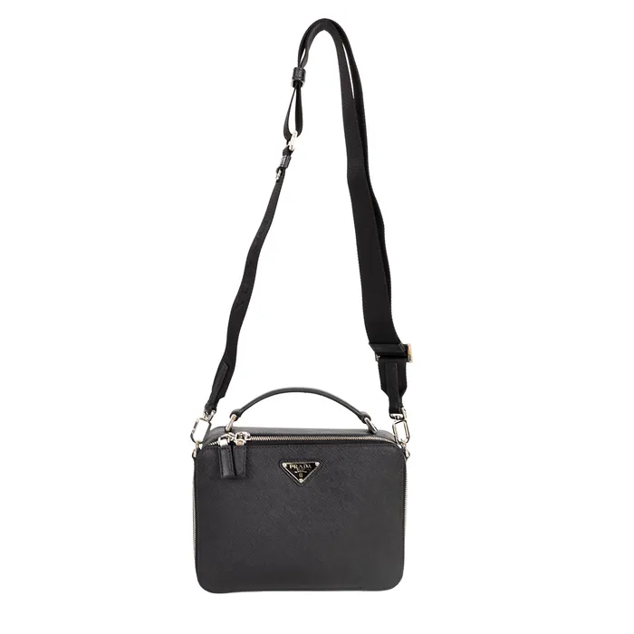 Earrings PreOwned Prada Saffiano Medium Brique Bag Prada