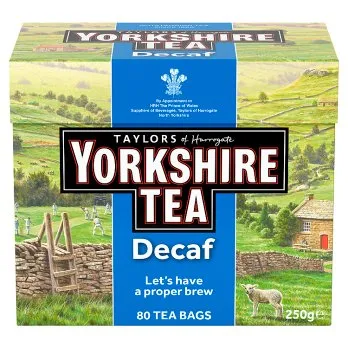 Earrings Ramsden International Taylors Yorkshire Decaf 80 Tea Bags