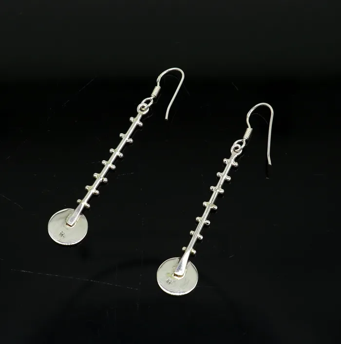 Earrings TRIBAL ORNAMENTS Real 925 Sterling silver handmade fabulous hoops earring fabulous brides stylish fancy fashionable earring hip hops jewelry ear672 Earrings TRIBAL ORNAMENTS Real 925 Sterling silver handmade fabulous hoops earring fabulous brides stylish fancy fashionable earring hip hops jewelry ear672