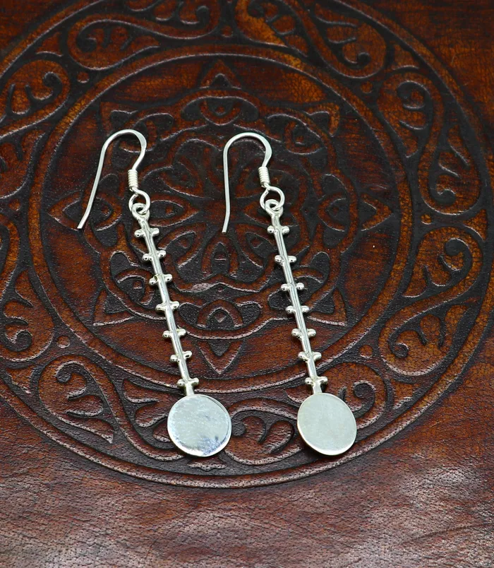 Earrings TRIBAL ORNAMENTS Real 925 Sterling silver handmade fabulous hoops earring fabulous brides stylish fancy fashionable earring hip hops jewelry ear672 Earrings TRIBAL ORNAMENTS Real 925 Sterling silver handmade fabulous hoops earring fabulous brides stylish fancy fashionable earring hip hops jewelry ear672