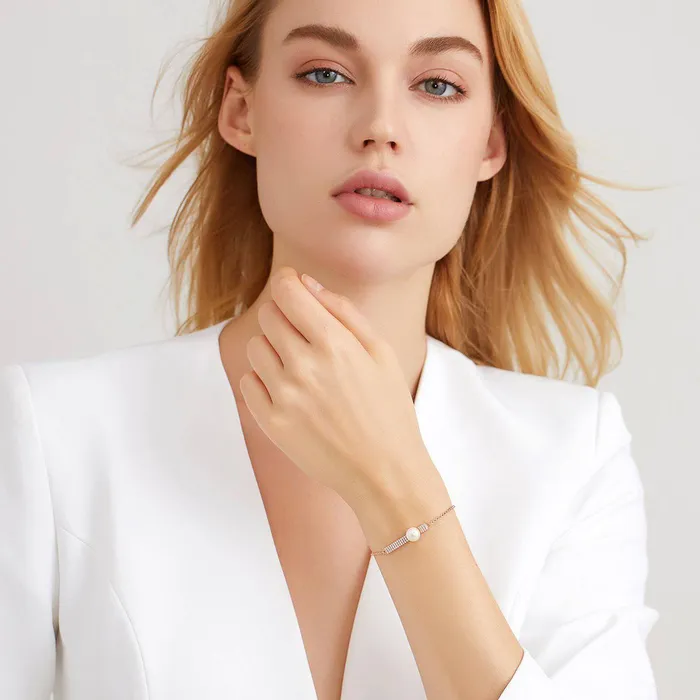 Elegant Freshwater Pearl Bracelet WB00024 Pearly Lustre Bracelets