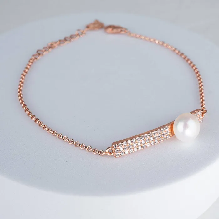 Elegant Freshwater Pearl Bracelet WB00024 Pearly Lustre Bracelets