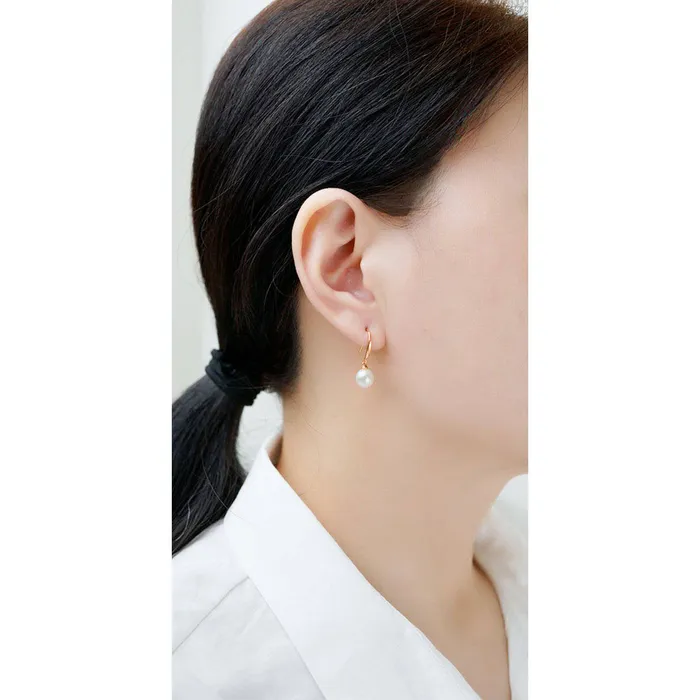 Elegant Freshwater Pearl Earrings WE00386 Pearly Lustre Earrings