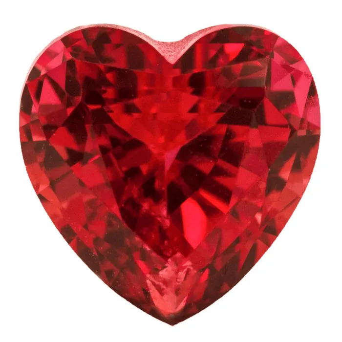 FAB LabGrown Heart Padparadscha Sapphire Stone Size Fire Brilliance Rings