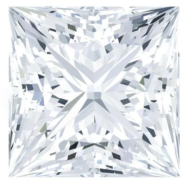 Fire Brilliance Charles Colvard Princess Moissanite Earrings
