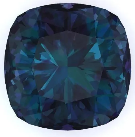FIRE BRILLIANCE Earrings Chatham LabGrown Cushion Alexandrite Stone Size