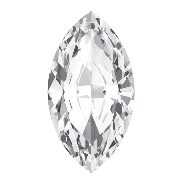 Fire Brilliance FAB LabGrown Marquise White Sapphire Stone Size Rings