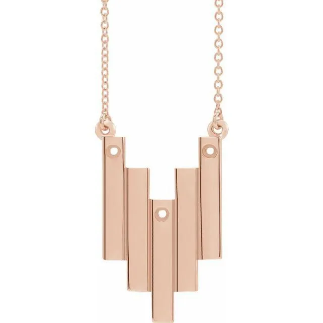 Fire Brilliance Necklaces 3Stone Family Geometric 18 Necklace