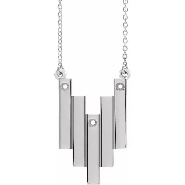 Fire Brilliance Necklaces 3Stone Family Geometric 18 Necklace