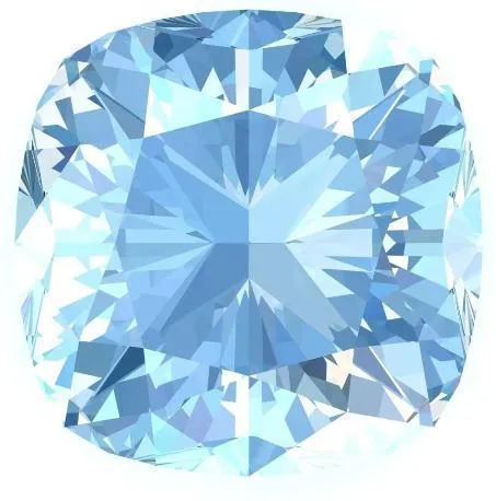 FIRE BRILLIANCE Rings Chatham LabGrown Cushion Aqua Blue Spinel Stone Size