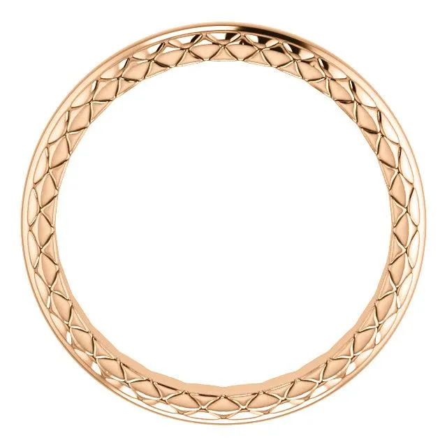 Fire Brilliance Rings Matthew Woven Design Wedding Band
