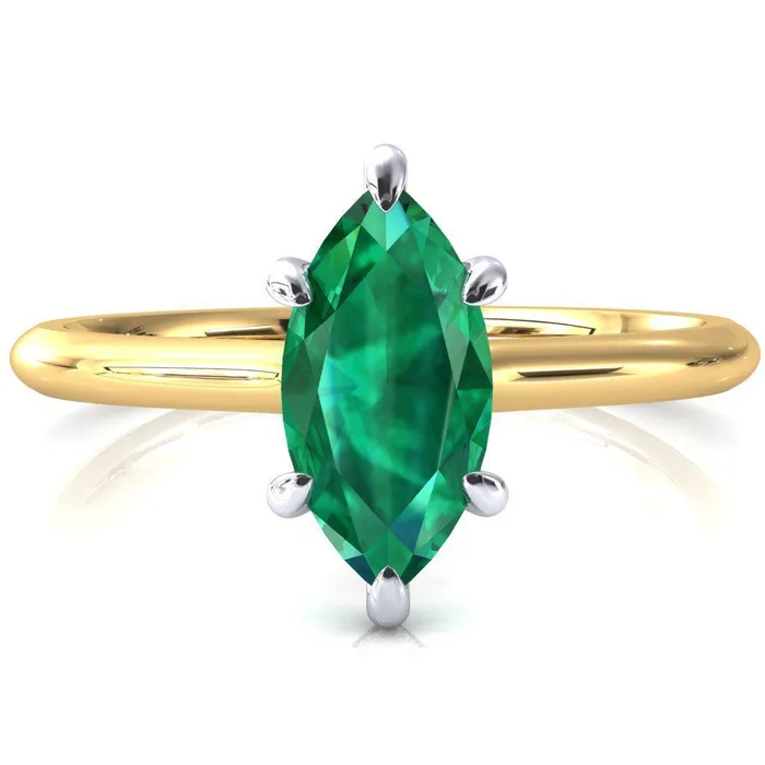 Fire Brilliance Rings Secret Marquise Emerald 6 Prong Floating Halo Engagement Ring Fire Brilliance Rings Secret Marquise Emerald 6 Prong Floating Halo Engagement Ring