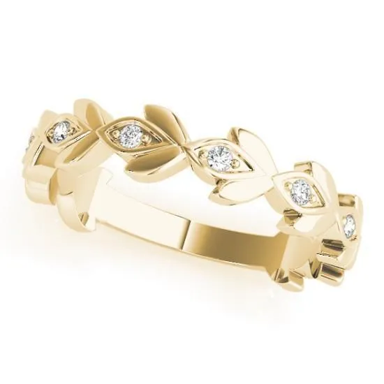 Fire Brilliance Rings Stackables 34 Eternity TriTone Gold Tulip 3Band Set Selectables
