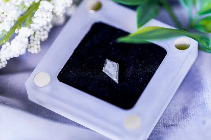Fire Brilliance Salt Pepper Kite Step Cut Diamond Faceted FAB Moissanite Loose Stone Rings
