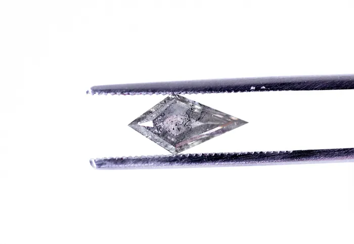 Fire Brilliance Salt Pepper Kite Step Cut Diamond Faceted FAB Moissanite Loose Stone Rings
