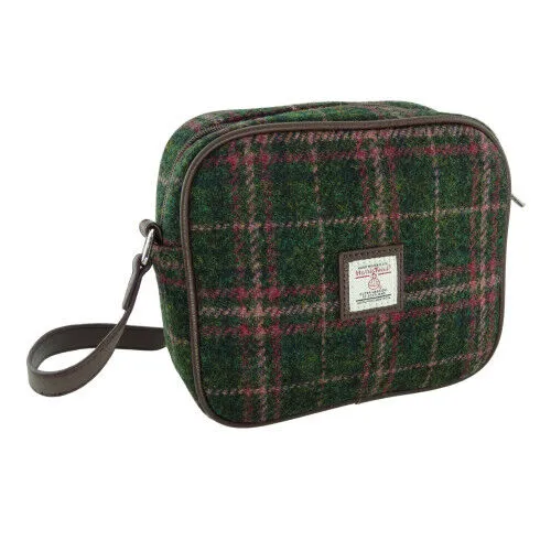 Glen Appin Earrings Harris Tweed Almond Mini Bag