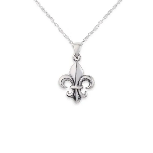 Hamilton Young Necklaces Fleur de Lis Silver Pendant