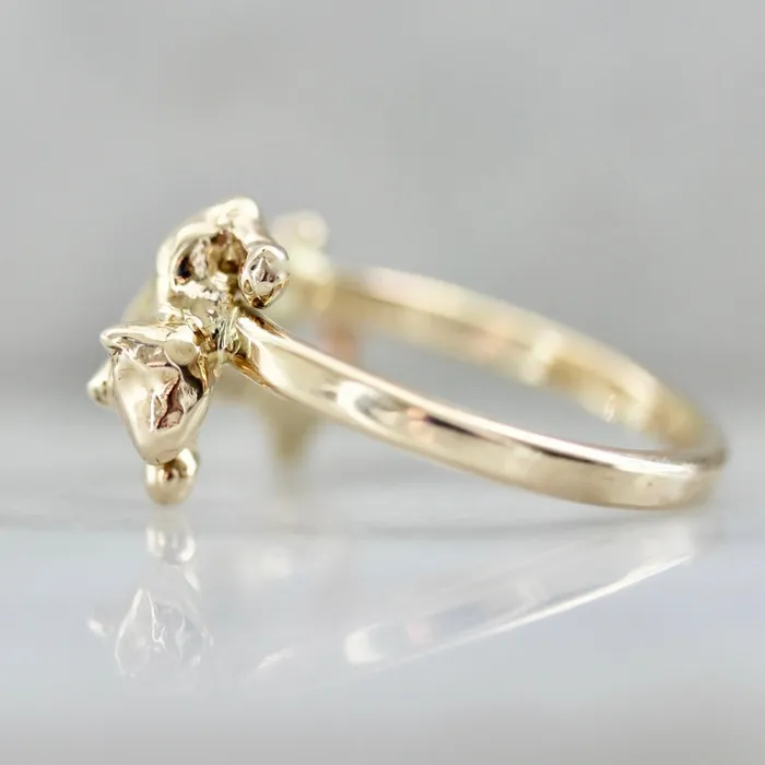 Hear Me Roar Carved Panther Ring Rokosz Rings