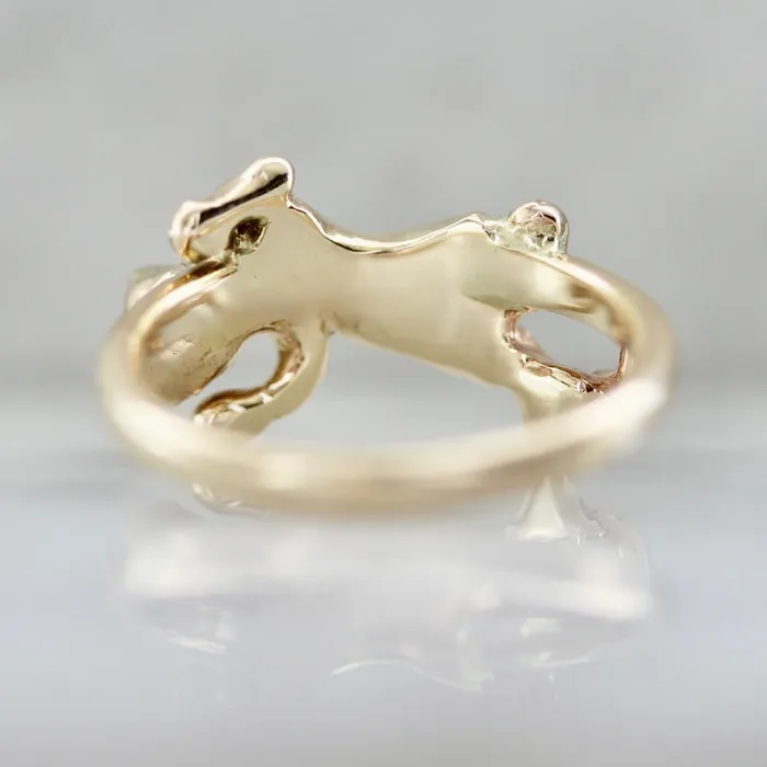Hear Me Roar Carved Panther Ring Rokosz Rings