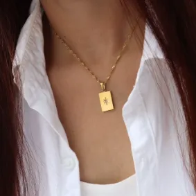 Jewelvers Necklaces 18K GoldFilled North Star Pendant Necklace Jewelvers Necklaces 18K GoldFilled North Star Pendant Necklace